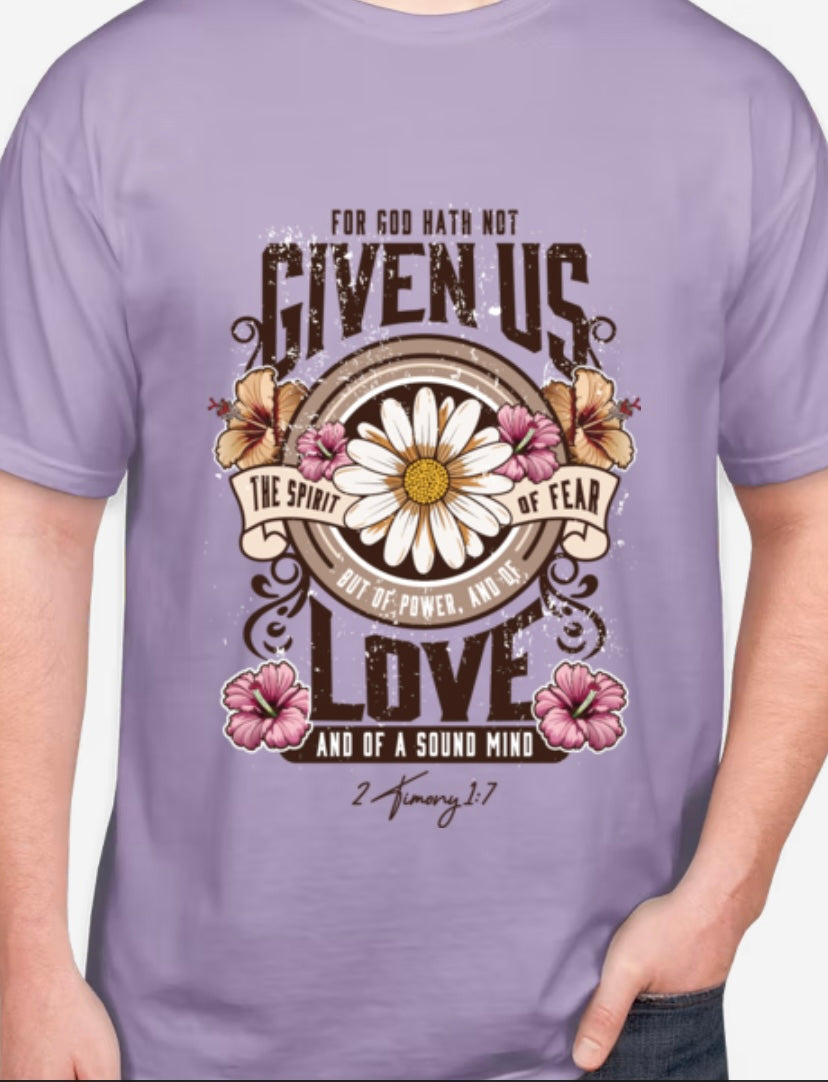 2 Timothy 1:7 Scripture Tee